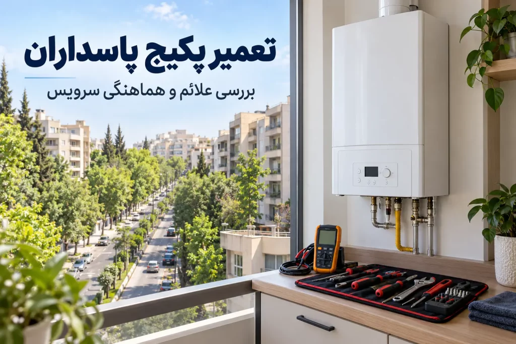 تعمیر پکیج پاسداران؛ هماهنگی تعمیرکار و سرویس